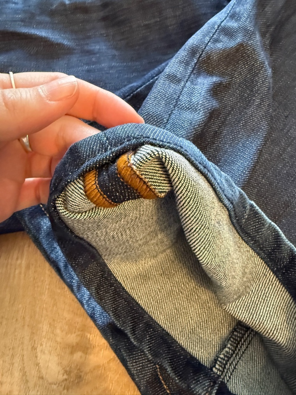 Fidelity Denim Impala Straight Leg Selvedge Denim Dark Blue - Picture 13 of 14
